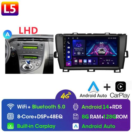 DSP 8G+128G Android 14 для Toyota Prius XW30 2009-2015 автомобильный радиоприемник мультимедиа видеоплеер GPS навигация стерео CarPlay
