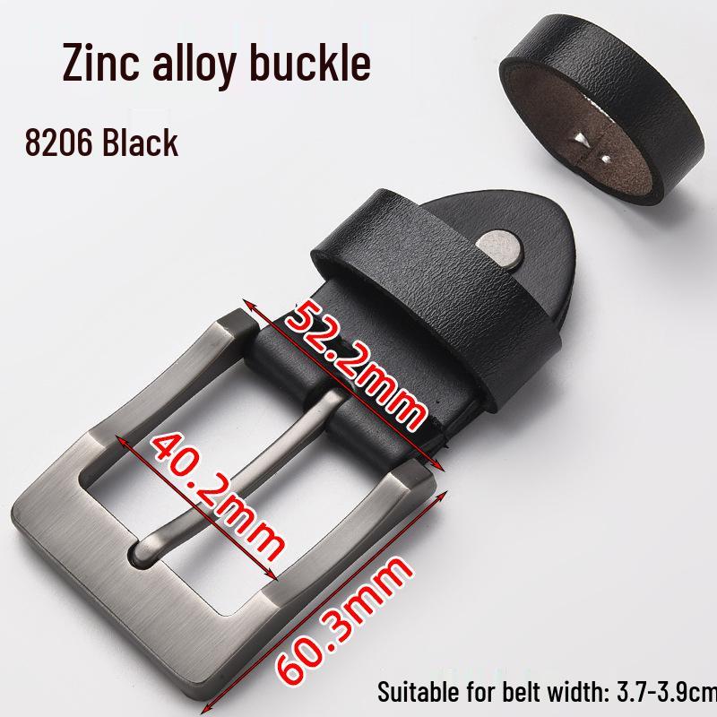 Men's Genuine Leather Pin Buckle Waistband Accessory