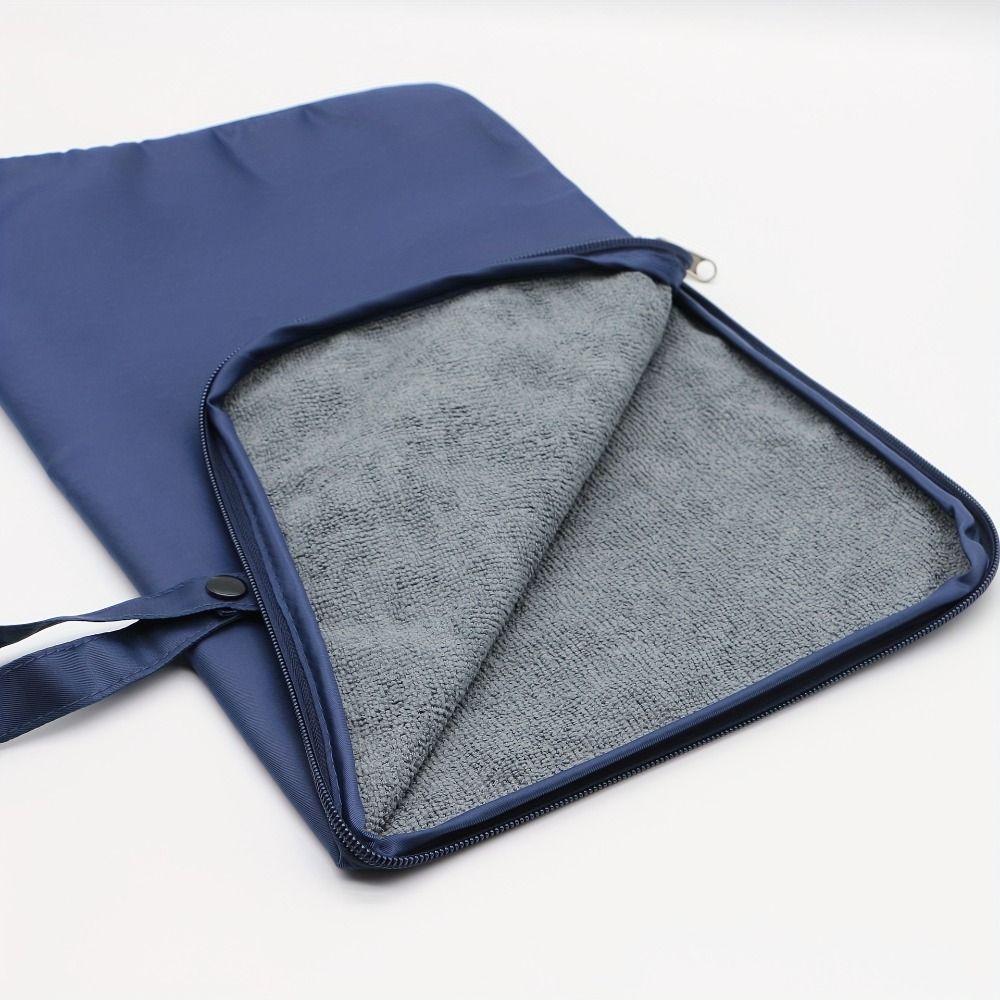 Solid Color Swimming Suit Pouch Zipper Closure Wet Bag for Swimsuit Multi-functional Swim Bag  Gym