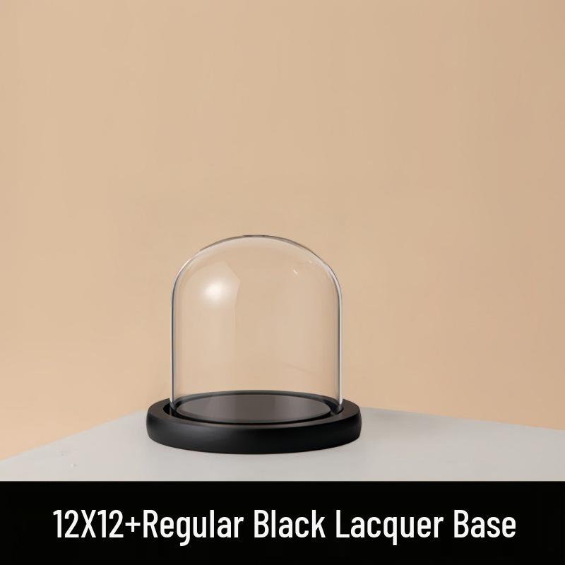 Eternal Flower Glass Dome: Modern Home Decor with Preserved Flowers and Handcrafted Figurine