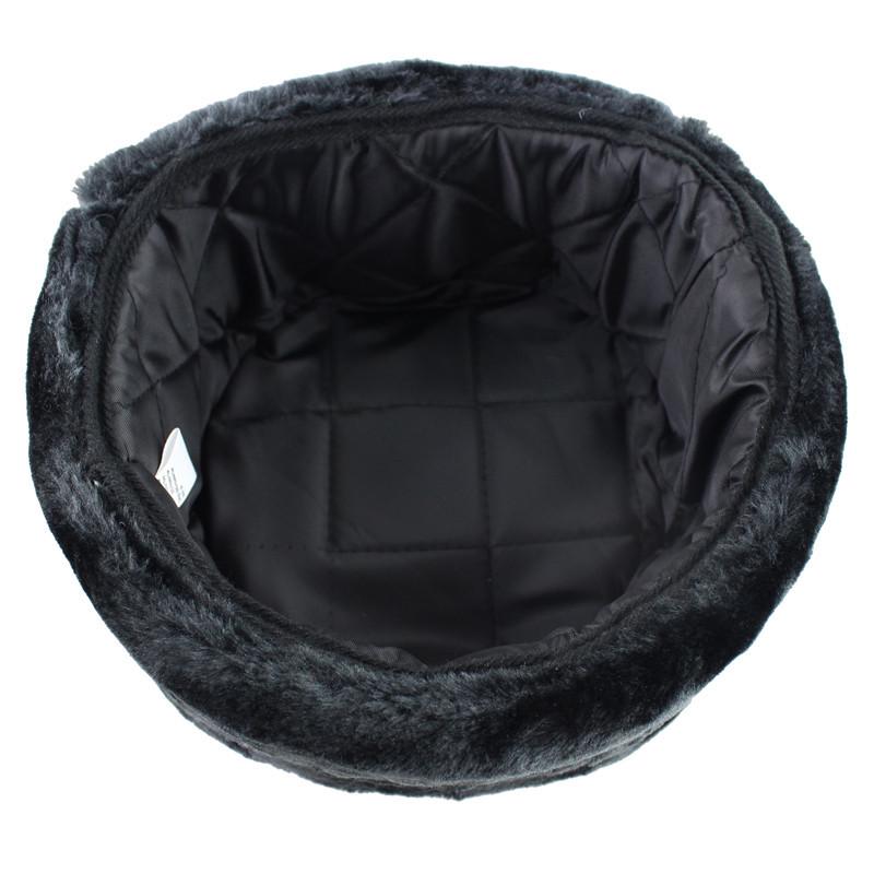 Шапка-ушанка из ПУ кожи водонепроницаемая мужская и женская лыжная шапка с утолщенными ушными раковинами русская теплая шапка