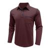 Long-sleeved T-shirt for Men New Style Business Polo Shirt with Collar Men's Top