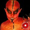 Pseyeche 17 мм, все красные мини-линзы для склеры, цветные контакты, сумасшедшие контактные линзы для Хэллоуина, страшные контакты для глаз демона для косплея, маскарада
