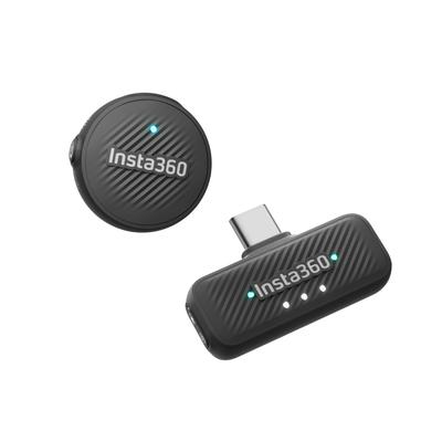 Insta360 Mic Air TX 1 Беспроводной микрофон для стриминга с шумоподавлением 300 м (1 + RX), Отмена, Диапазон, USB-C iPhone/Android/ПК/Mac, Влог,