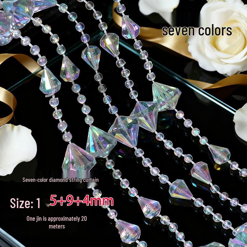 Акриловые бусины НЛО 10 мм для свадебной гирлянды, украшения прохода или люстры