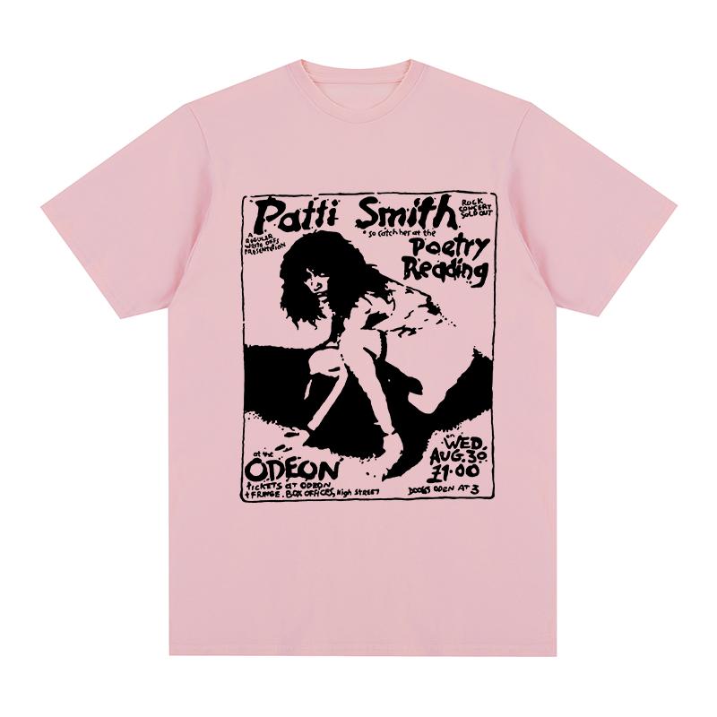 Patti Smith Vintage Tshirt Concert Music Horses GROUP Graphic YK Idea Casual Cotton Unisex T shirt New Tee Tshirt Womens Tops