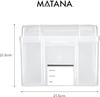 Boîte de Rangement - MATANA - Organisateur de Photos - 600 Photos 5R - Étiquettes Incluses - Polyvalente