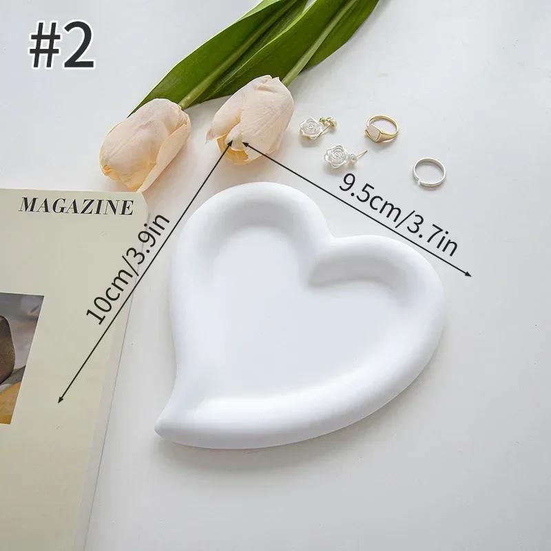 Креативный поднос для хранения нестандартных колец, демонстрационная тарелка для украшений, белая художественная гипсовая тарелка, домашний декор, реквизит для фотографий, чаши