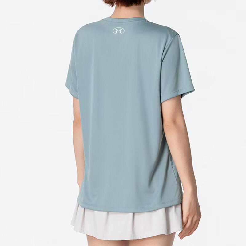 Under Armour Дышащая футболка с коротким рукавом для фитнеса, женские топы 1384246-323