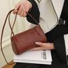 Vintage PU Leather Handbag Leather Shoulder Bag Fashion Small Cylinder Crossbody Bag  Casual Wear