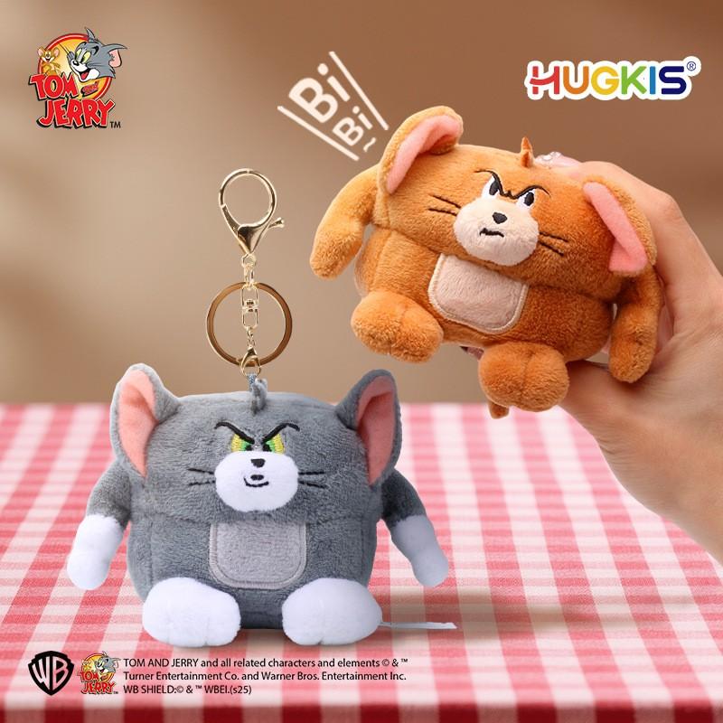 Official Tom Jerry Plush Keychain Toy Soft Stuffed Animal Pendant Bag Car Keys Gift