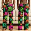 Мужские novelty пижамные штаны на Хэллоуин с забавным принтом под нижнее белье для сна