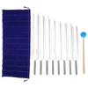 8pcs Extended Length Tuning Forks Hammer Tool Set Sound Healing Improve Sleep Tuning Fork Set