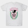 Мужская черная футболка с принтом Miami Soccer в стиле Varsity, печать на трансферной бумаге без вырезания, хлопковая футболка