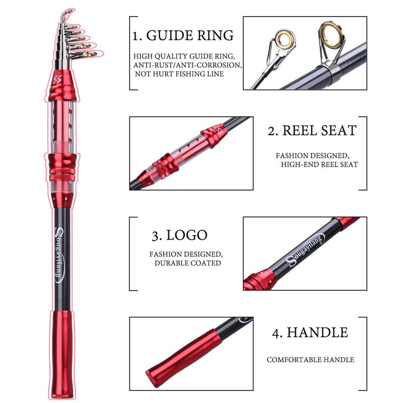 Удочка телескопическая металлическая карбоновая удочка уличные дорожные рыболовные снасти аксессуары