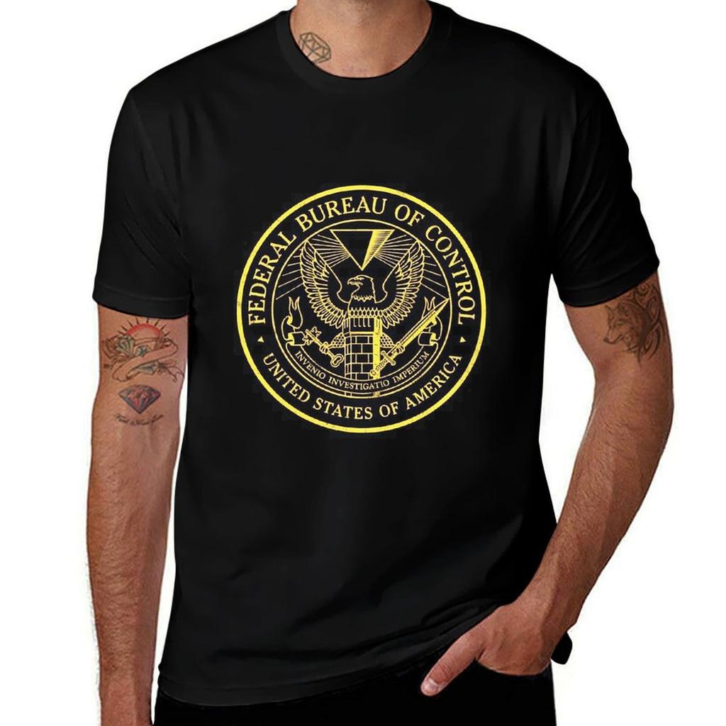 Federal Bureau Of Control Control Game Logo Distressed Logo Tshirt Holiday Party Tee Shirt