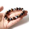 Браслет «Тигровый глаз небесного глаза» с натуральным камнем, четки, аксессуары, внутренний диаметр [ЗОЛОТОЙ КАМЕНЬ] для мужчин, приблизительный. 21.5cm