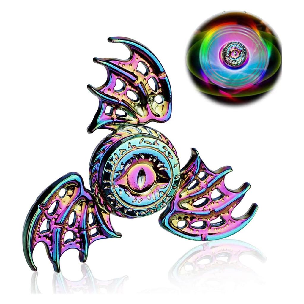 Игрушка-спиннер с крыльями дракона и глазами, сделанная из металла, трехручный спиннер с низким уровнем шума, высокоскоростная фокусирующая игрушка со стальным самосмазывающимся подшипником, Феникс,