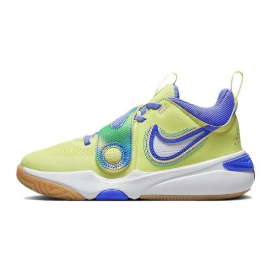 Nike Team Hustle D11 SE Low Светящийся зеленый Ультрамарин - FN6676-300