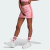 adidas Originals Island Club Мини-юбка с принтом логотипа Вертикальные полоски Высокая талия Спортивная Повседневная юбка Женские юбки Розовый IT8167