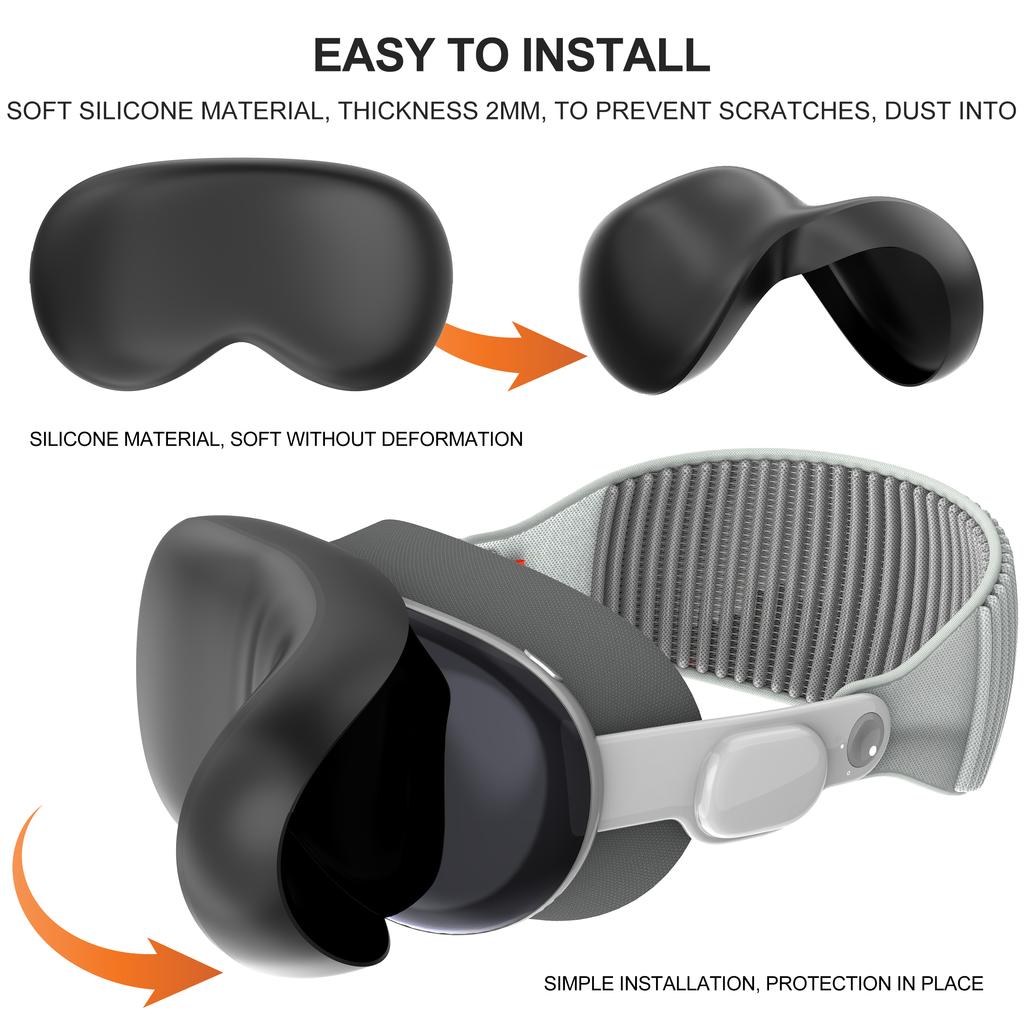 Силиконовый защитный чехол для шлема PSVR2 VR, защитный чехол для шлема, моющийся, устойчивый к царапинам, для аксессуаров PS VR2
