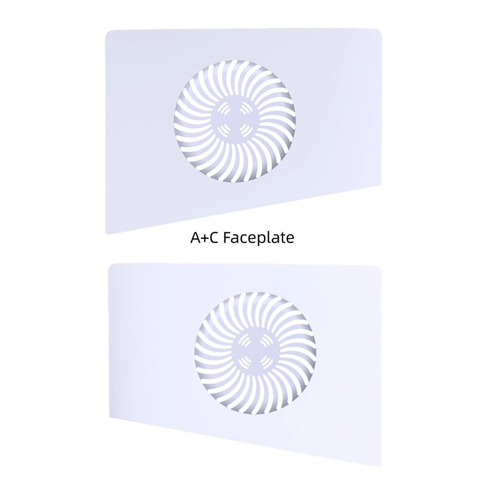 Face Plate Console Cover ABS Hard Case Anti-Scratch Faceplate Case Cover Dustproof Hard Shell Skin with Cooling Vent for PS5 Pro