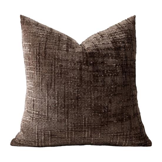 Chenille Throw Pillow Cover Boho Cushion Cover with Hidden Zipper Textured