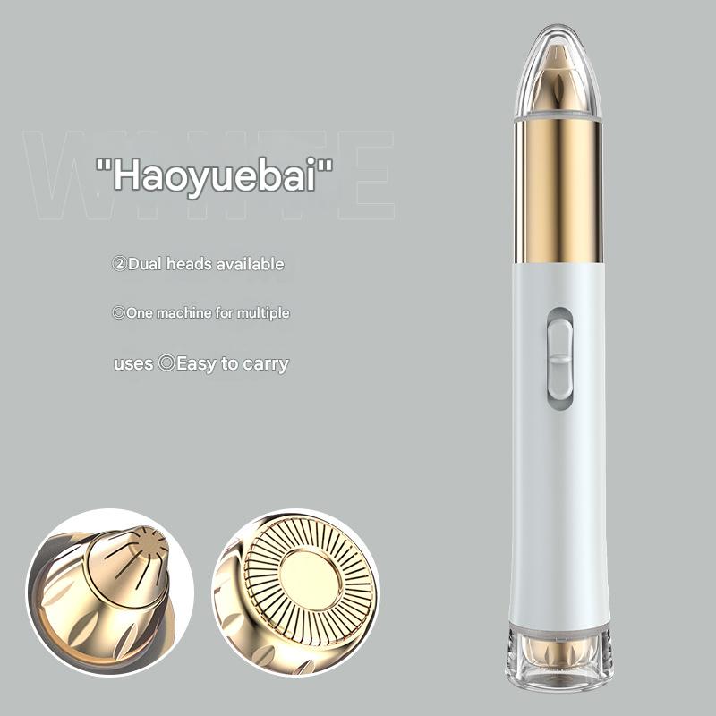 Electric Eyebrow Trimmer - Rechargeable Multi-Purpose Hair Remover for Women Men, Portable Nose & Facial Trimming Tool