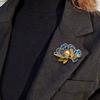 Новая эмалированная брошь-пион роскошный китайский стиль аксессуары для ципао булавка темперамент розовая брошь