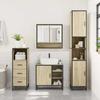 VidaXL Ensemble De Meubles De Salle De Bain 3 Pcs Chêne Sonoma, Armoire De Salle De Bain, Armoire De Rangement De Toilette, 3301056