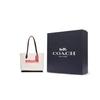 New COACH Kia Natural Pebbled Leather Tote Bag Shopping Bag Shoulder Bags Handbags Large Size Women's White CE734-B4CAH