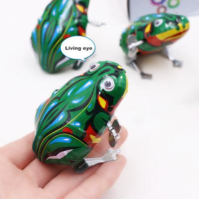 1/8 шт. Заводная игрушка-лягушка, ностальгическая винтажная подвижная игрушка-лягушка с заводными пружинами, прыгающая зеленая игрушка-лягушка, сувениры для вечеринок, подарок для детей и взрослых