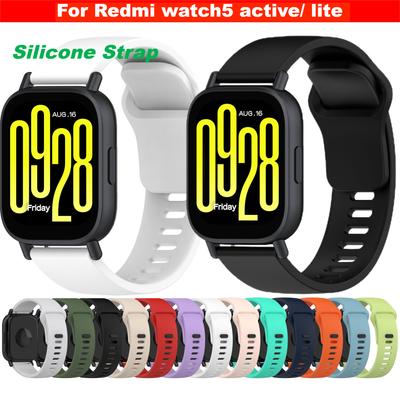 Силиконовый ремешок для часов Для смарт-часов Redmi Watch 5 Active ремешок Для Redmi Watch 5 lite ремешок Сменные аксессуары для браслета