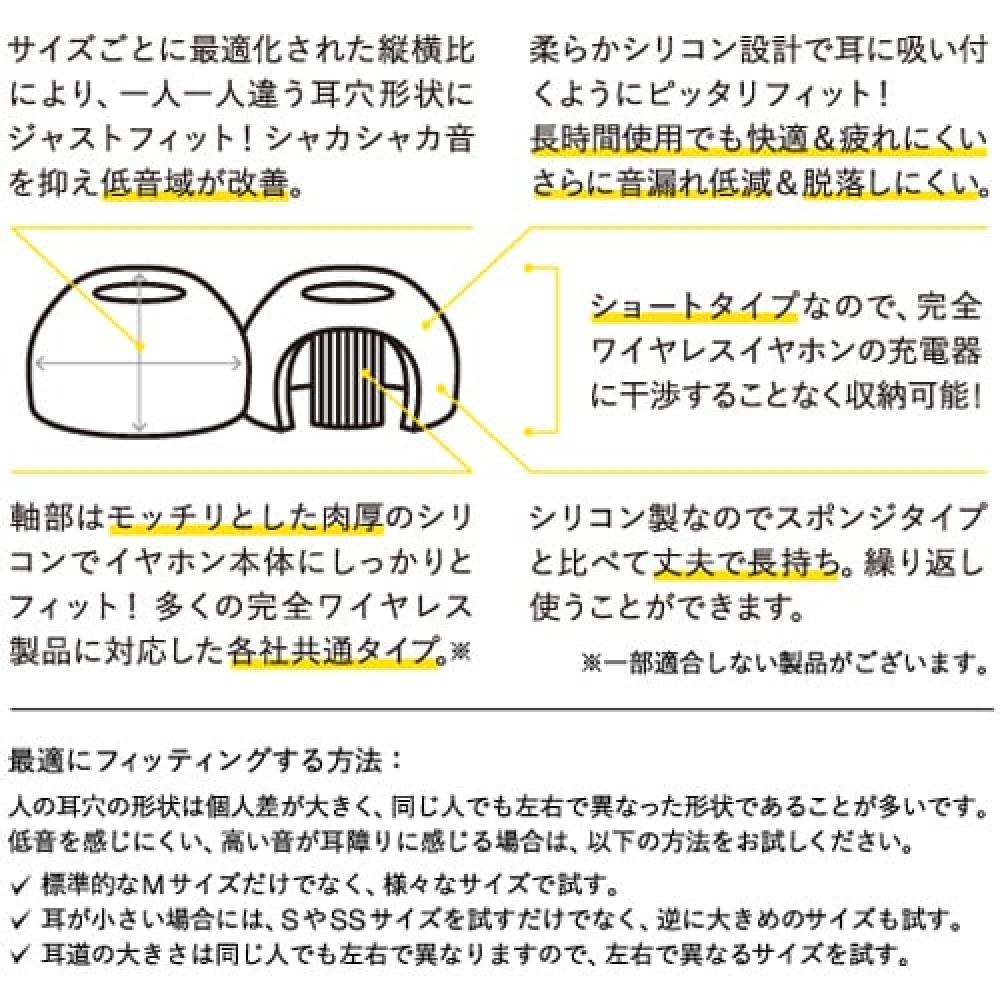 final Тип наушников E полностью беспроводной, характеристики ясны, размер M, 2 пары, Fi wepecLM