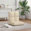 Adjustable Footstool Cream Fabric
