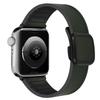 Для ремешка Apple Watch Ultra 2 49 мм 9 8 7 45 мм 41 мм Силиконовый кожаный магнитный ремешок для Iwatch Серии 10 6 5 42 38 мм Браслеты