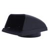 Marine Intake Exhaust Cowl Ventilator 3in Stylish Look Enhanced Airflow Sturdy Boat Vent Cover for RV Yacht Black
