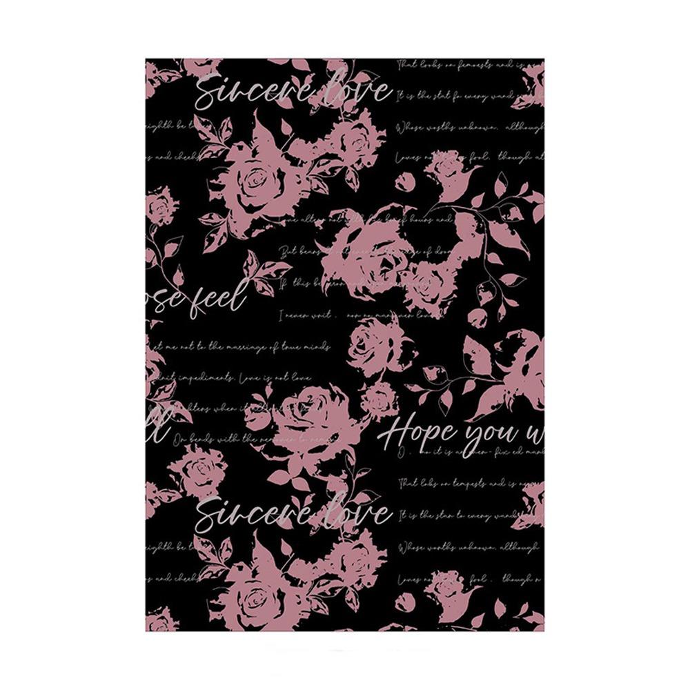 10pcs Antique Bouquet Wrapping Paper Romantic Gift Packaging Paper Mother's Day