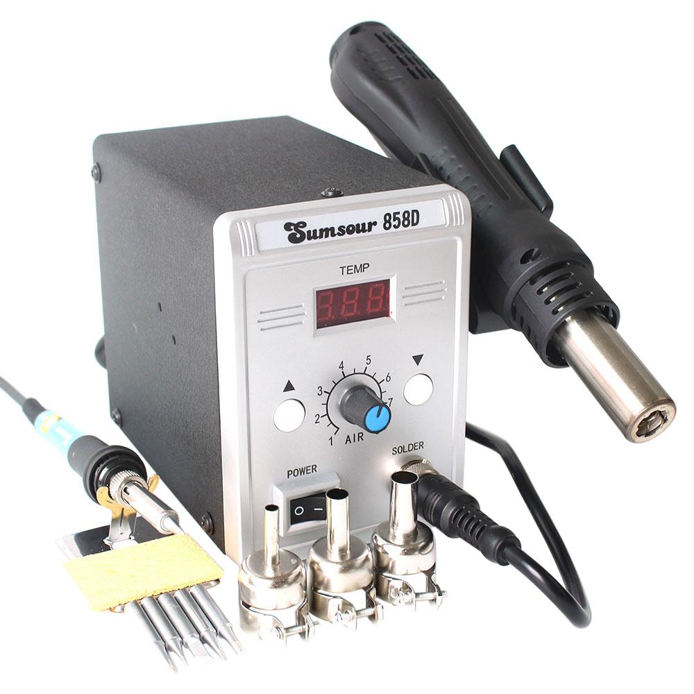 Новый фен 858D 700 Вт паяльная станция BGA паяльная станция термовоздушная пушка 220 В/110 В для SMD SMT сварочные инструменты для ремонта
