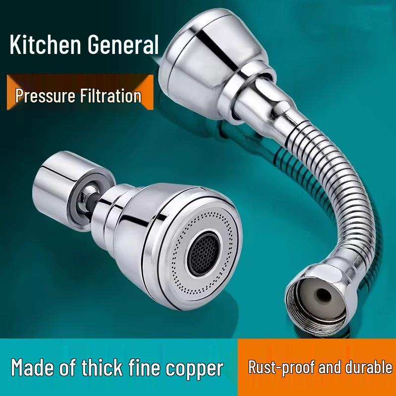 Rotating Anti-Splash Kitchen Sink Faucet Extension Aerator