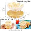 Oenux Ocean Animals Model Jellyfish Starfish Sea Anemone Coral Action Figures Aquarium PVC Miniature Educational Kids Toy Gift