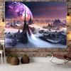Moon Background Style Large Tapestry Wall Hanging  Geometry Hippie Tapestry Home Room Decor Aesthetic Decoration
