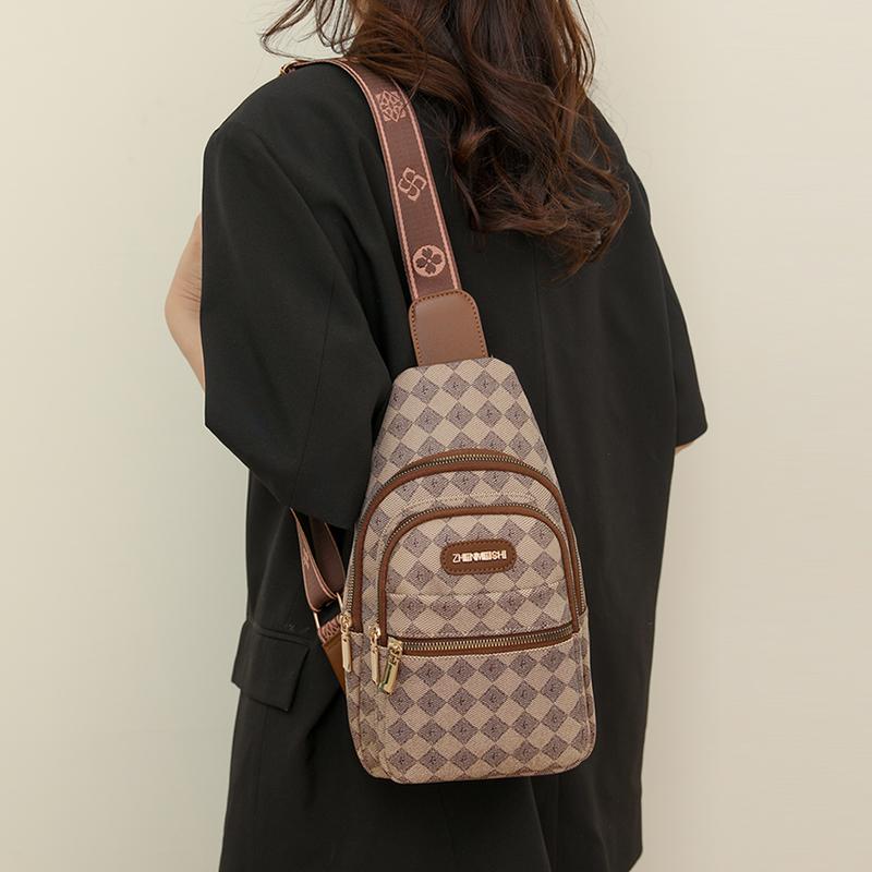 Нагрудная сумка Женская сумка через плечо Нагрудная сумка Рюкзак Женская маленькая сумка с принтом