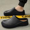 Men Summer Slipper Flip-Flop Waterproof Oil-Proof Anti-Slip Chef Shoes Comfortable Breathable Sandals EVA Soft Garden Shoes