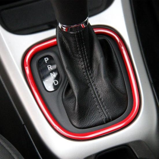 Крышка рамки рычага переключения передач центральной консоли 1* Для Jeep Compass 2017- Ярко-красный