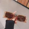 Women's Retro Rectangular Sunglasses - 2023 European & American Style, Korean Trend, Street Hip-Hop Disco Fashion