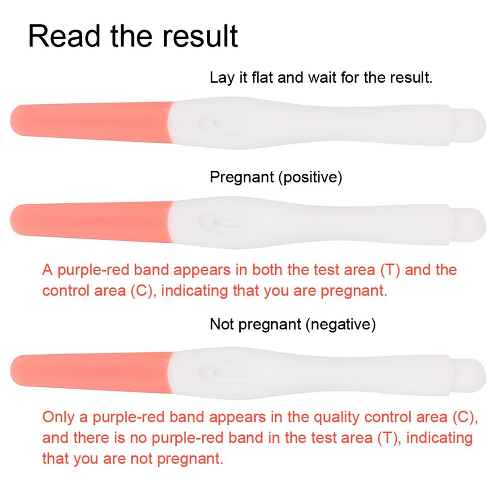 5pcs Early Pregnancy Tester Pen Home HCG Urine Testing Strip Kit for Women