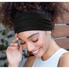 Широкие повязки Huachi: Бохо эластичные нескользящие толстые эластичные повязки на голову для женских тренировок, бега и активной одежды