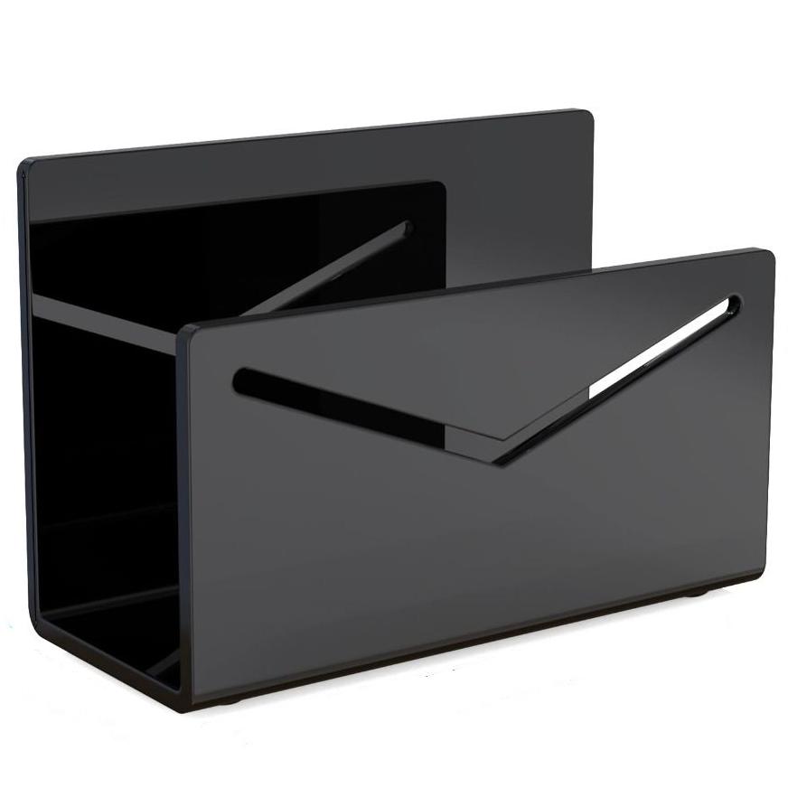 Acrylic File and Letter Holder Lightweight Envelope and Bill Sorter Mail Holder Rack School