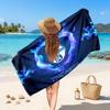 Schalke 04 FC Custom Beach Towel, Personalized Name Text Print, Football Logo Soft Quick‑Dry Towel Holiday Gift